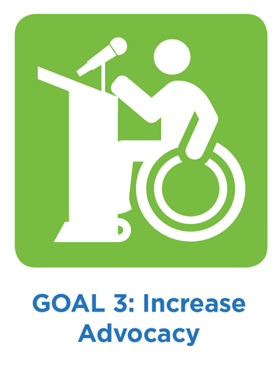 Goal 3 of the Five Year Plan: Increase advocacy