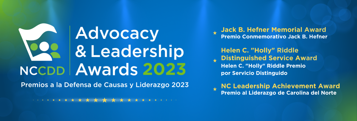 NCCDD Advocacy Leadership Awards Web Banner 2023 Applications
