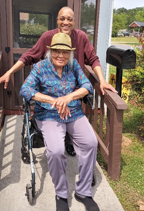 Anthony Young with and his mother