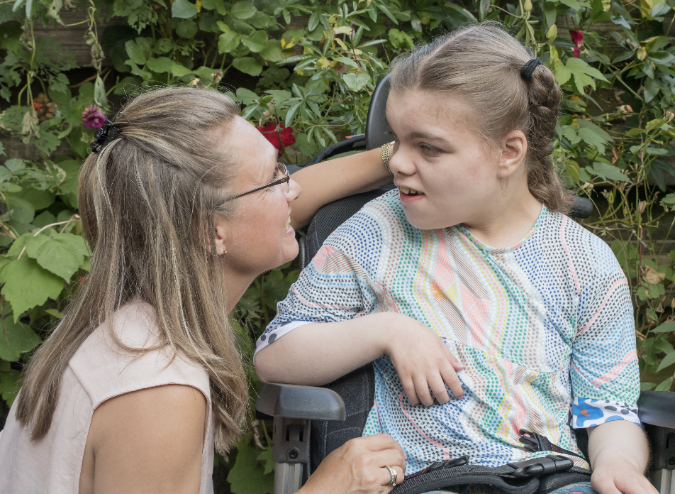 mother with child with developmental disabilities