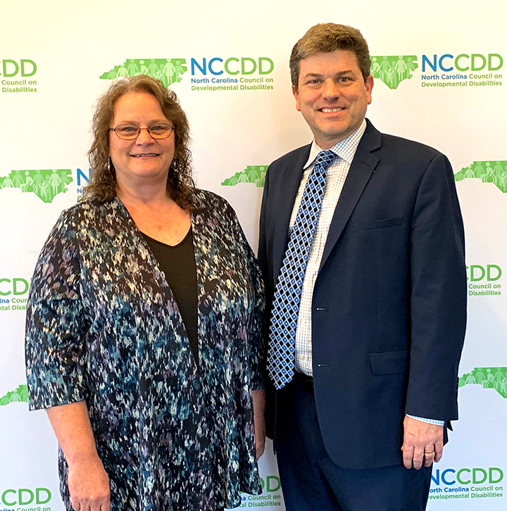 NCCDD Council Chair Kerri Eaker and Executive Director Talley Wells