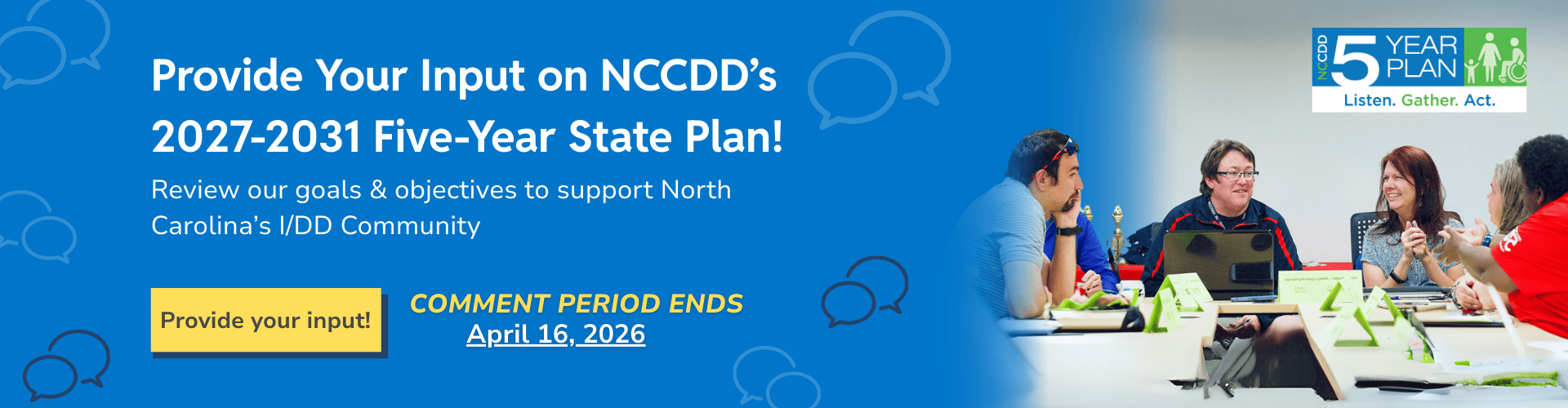 2027-2031 NCCDD's 5 Year State Plan