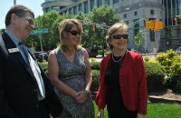 Rep. Verla Insko (right) with John Nash from the Arc of North Carolina and Beth Stalvey of NCCDD