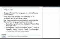 Spreading People First Language Webinar North Carolina Council on Developmental Disabilities